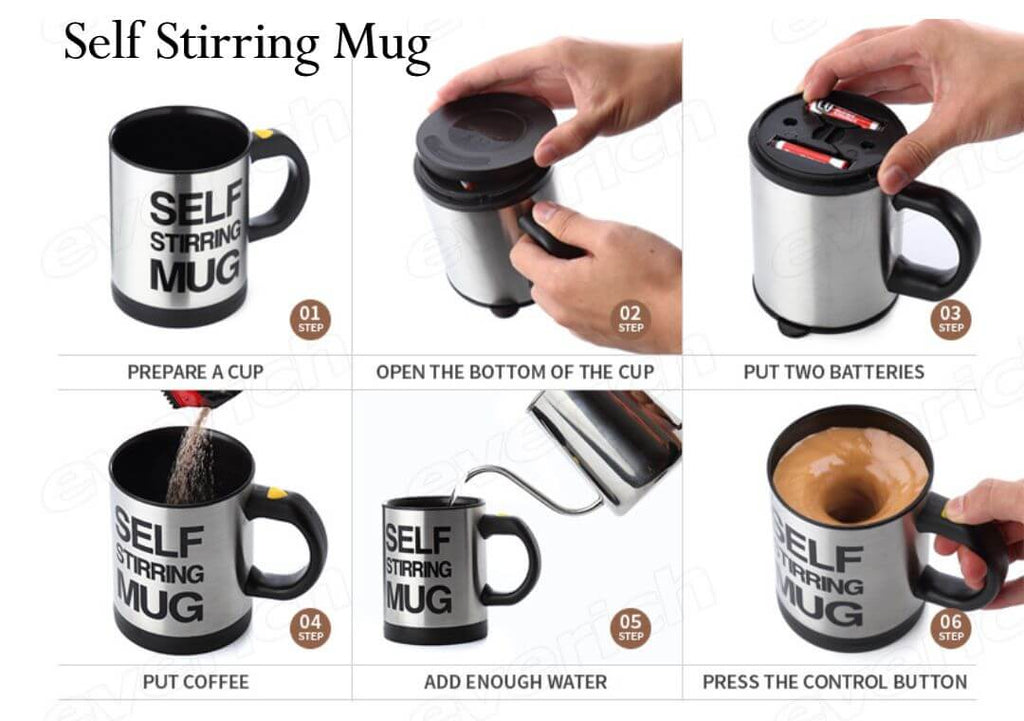 SELF  STIRRING MUG