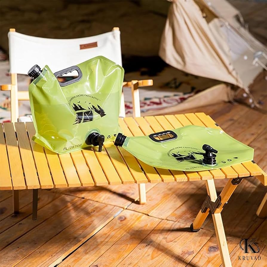 8 LTR FOLDABLE WATER BAG WITH TAP