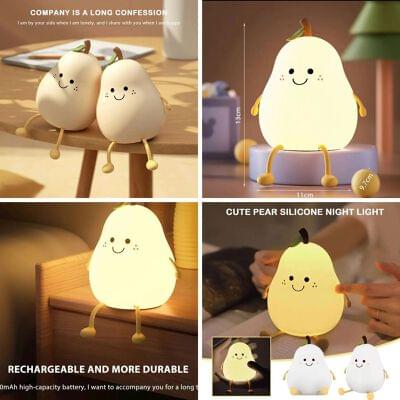 Cute Silicon Pear Multi Color Lamp