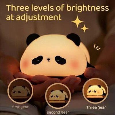 Multifunction Silicon Lazy Panda Night Lam  p