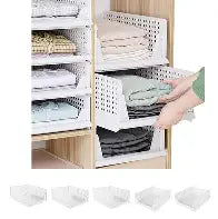 Stackable 3 Layer Wardrobe Drawer Organiser Set