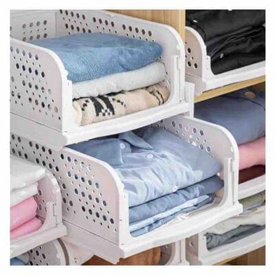 Stackable 3 Layer Wardrobe Drawer Organiser Set