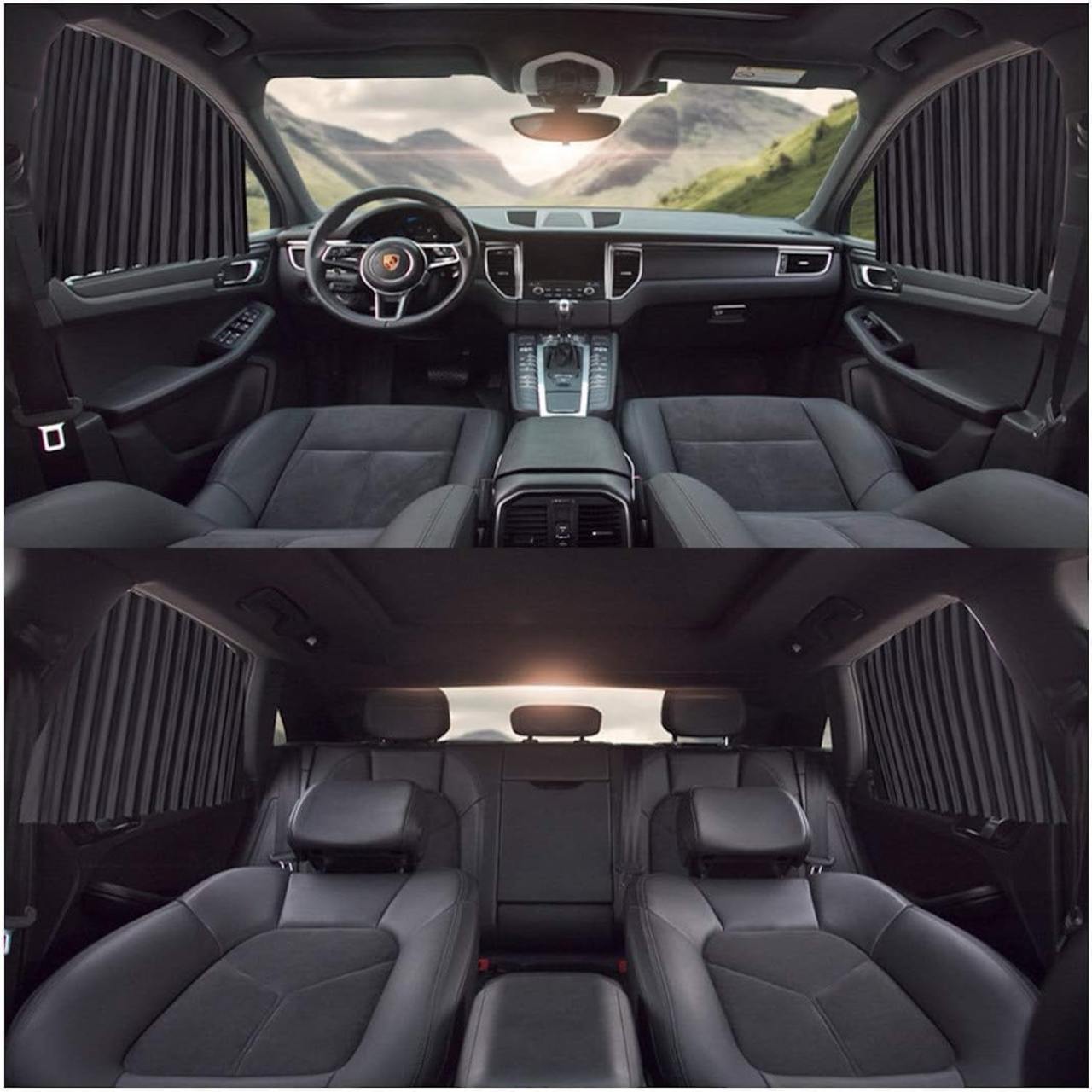 4Pcs Magic Car Window Curtain (Imported)