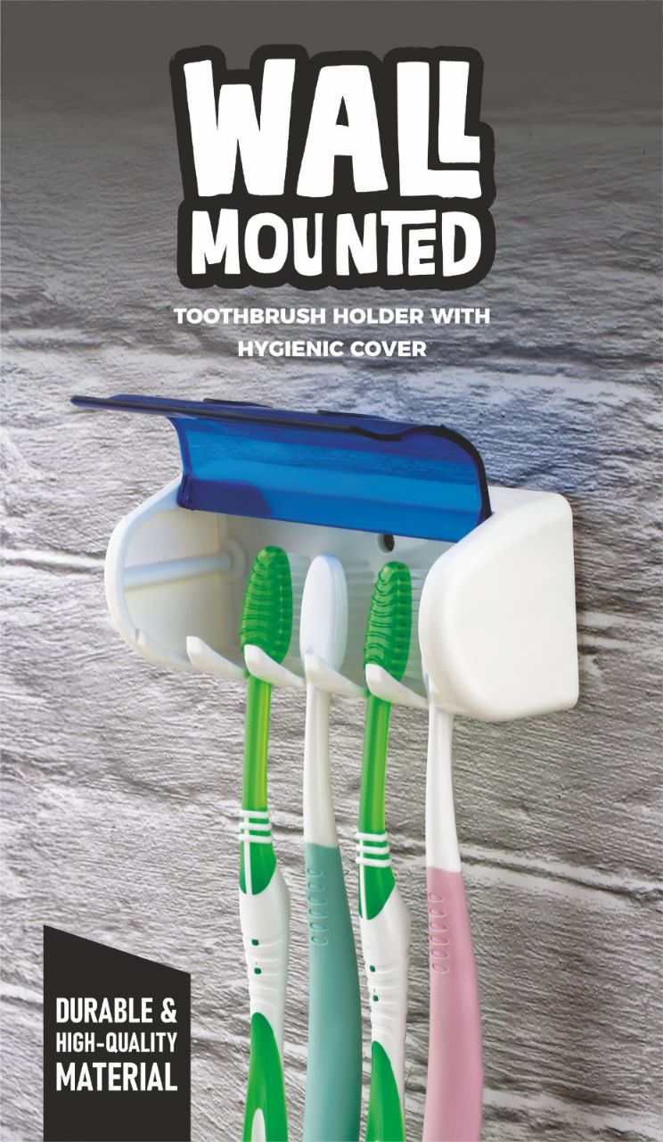 WALL MOUNTED TOOTHBRUSH HOLDER