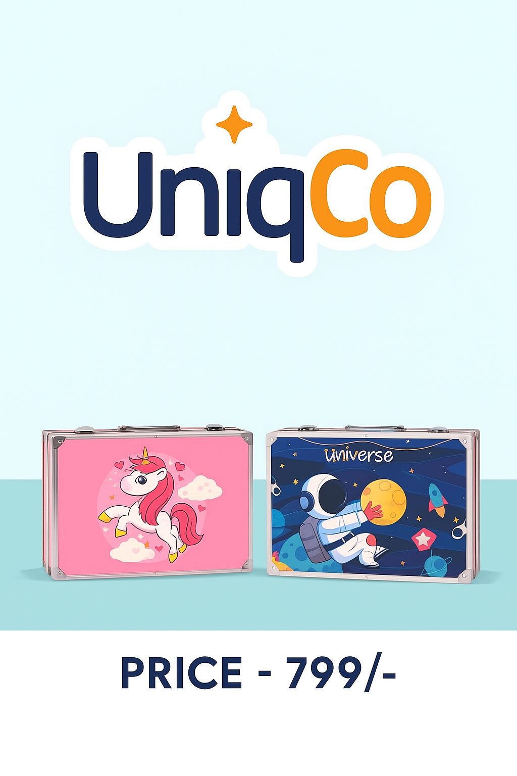Unicorn Color Box with Multiple Coloring Kit,